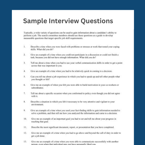 Cfo Interview Questions Example Questions For Cfo Interviews